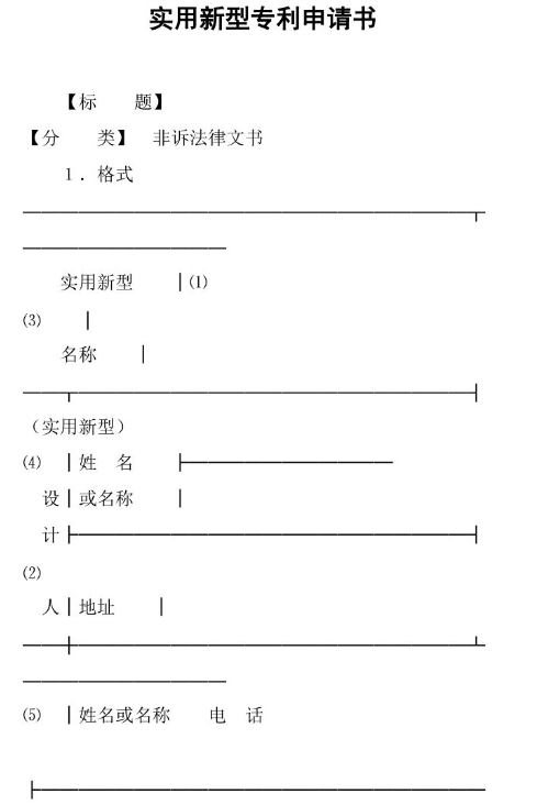专利申请]实用新型专利申请需要哪些材料(图1)